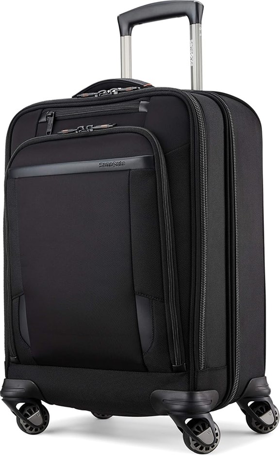 SAMSONITE PRO Vertical Spinner Mobile Office, Carry-On Suitcase, Black (14.
