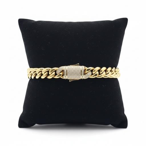Jewelz Merchants Cuban Link Bracelet-Quality Guarantee-22cm-9mm