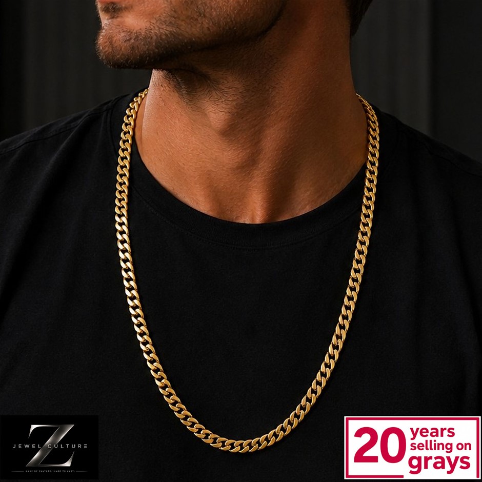 Gold Plated Cuban Link Necklace