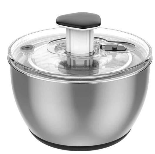 MIU Stainless Steel Salad Spinner 6L. NB: Minor use.  Buyers Note - Discoun