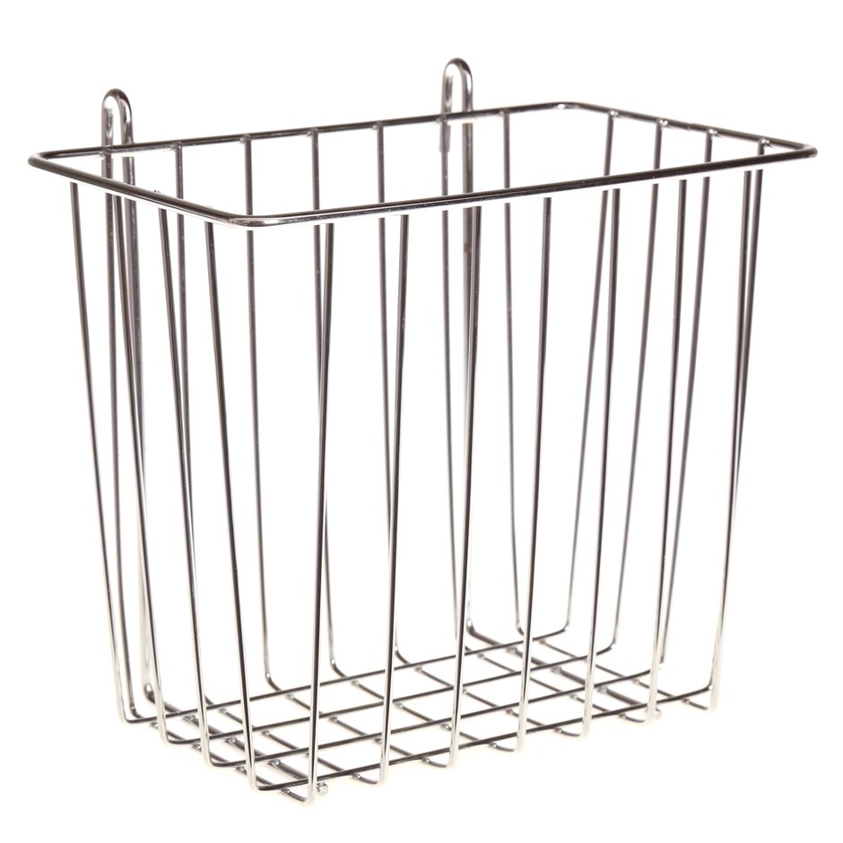 6 x MAINONE Bathroom Chrome Storage Wire Baskets, 14.0 (D) x 21.0 (W) x 19.