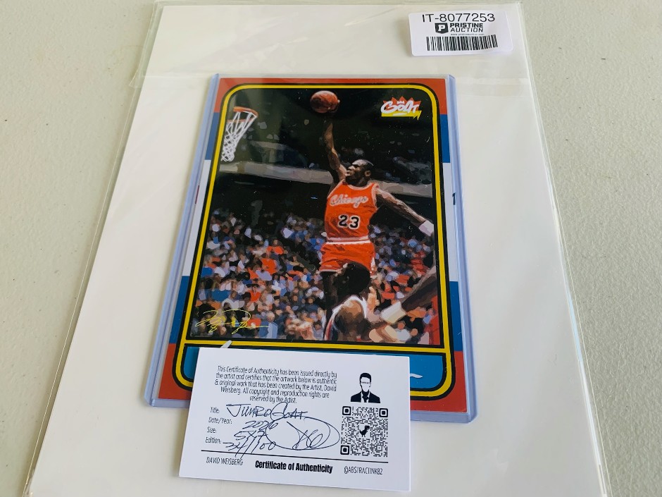 Signed “Michael Jordan” 2026 LE 5x7 Original Custom Trading Card Art