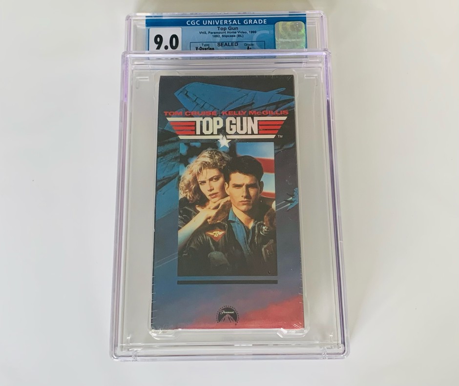 1990 Sealed Top Gun Paramount VHS Movie Mint 9.0 CGC Graded encapsulated