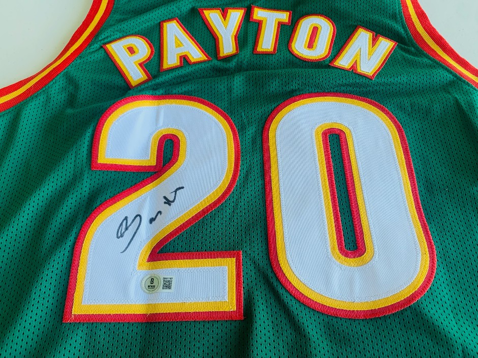 Gary Payton Signed Jersey - Seattle SuperSonics - Beckett authentication