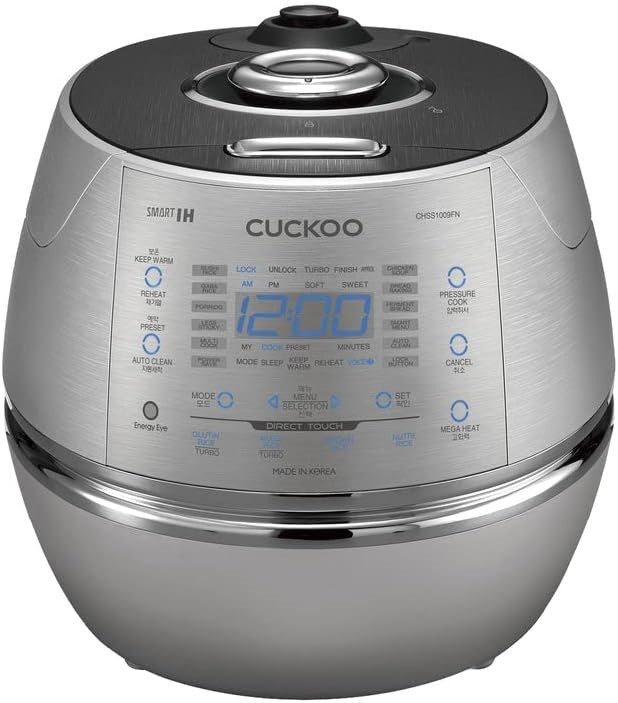 CUCKOO 10-Cup Induction Heating Pressure Rice Cooker & Warmer, Slow Cooker,