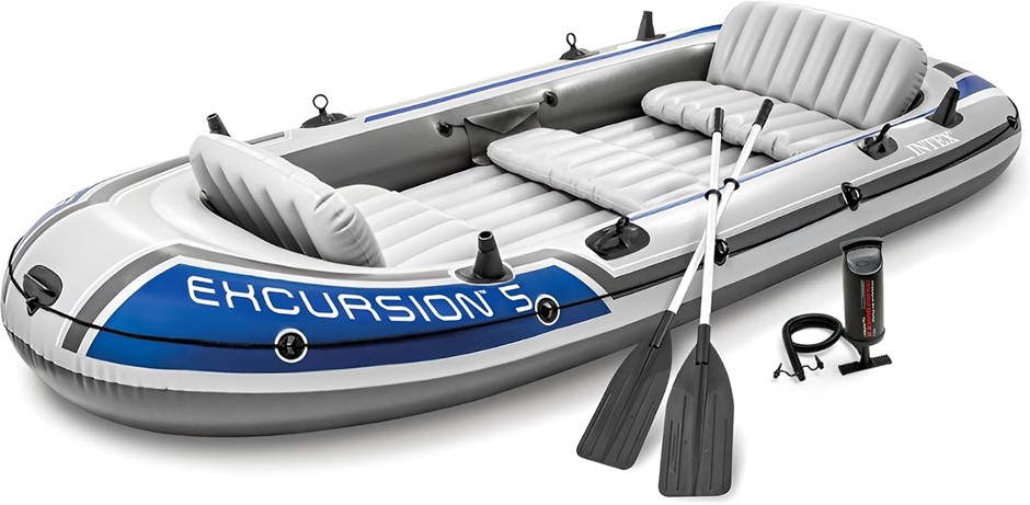 INTEX Excursion Inflatable Boat Series: Includes Deluxe 54in Boat Oars and