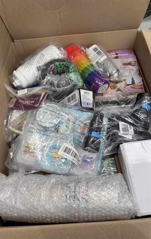 Assorted Box of Kitchenware/Homeware Items. NB: Items may not be in origin