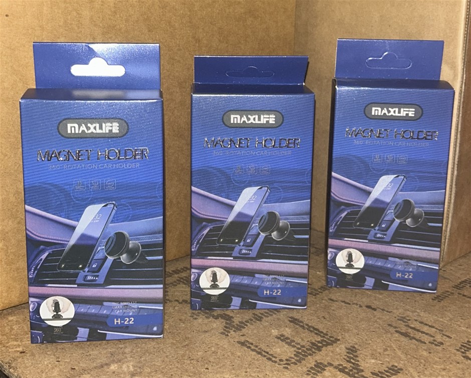 3x MAXLIFE Magnet Car Phone Holders