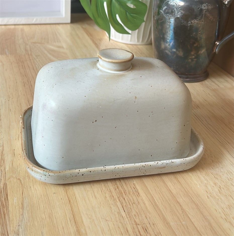Ceramic Butter Dish Nougat