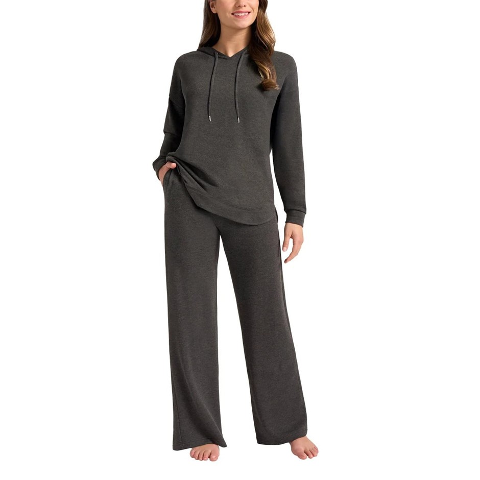 MAX&MIA Women's Modal Lounge Set, Size S, Heather Charcoal Grey.