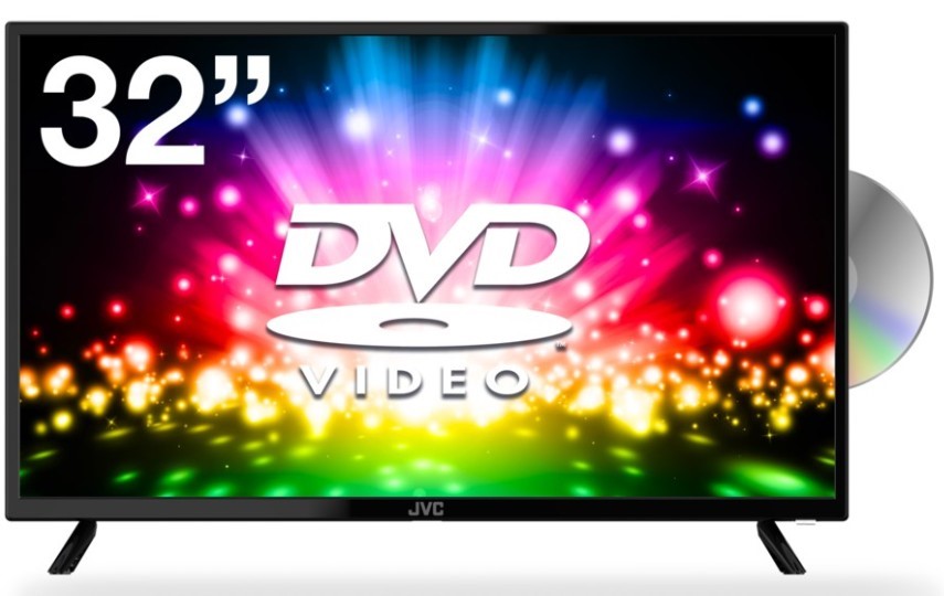 JVC Tv 32 Inch HD Built In DVD Player, NB: No Remote, No Stand, Not in box