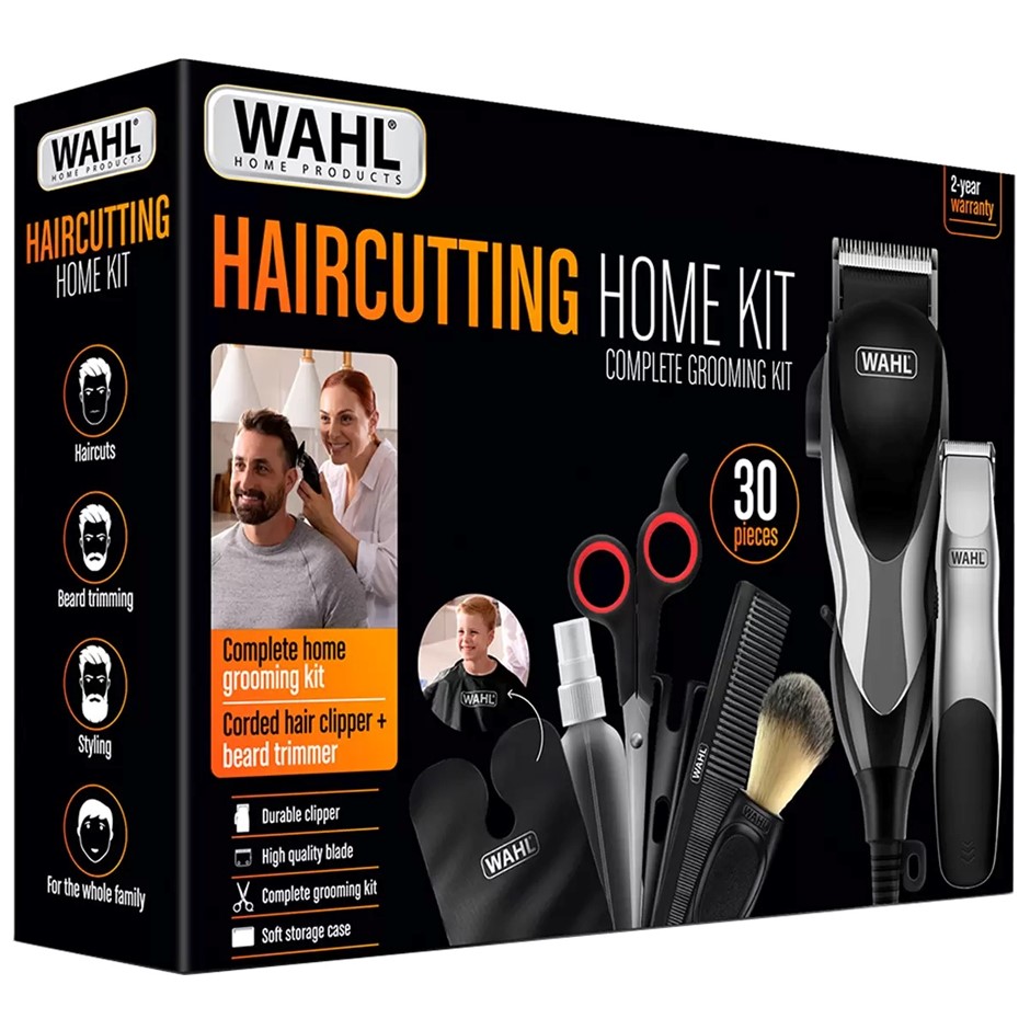 WAHL Haircutting Home Kit 30 Pieces 3026404. NB: Minor use - test ok, no be