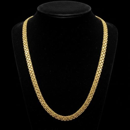 18K/Italy Stamped Yellow Gold Filled Chain -55cm-Bonus Gift