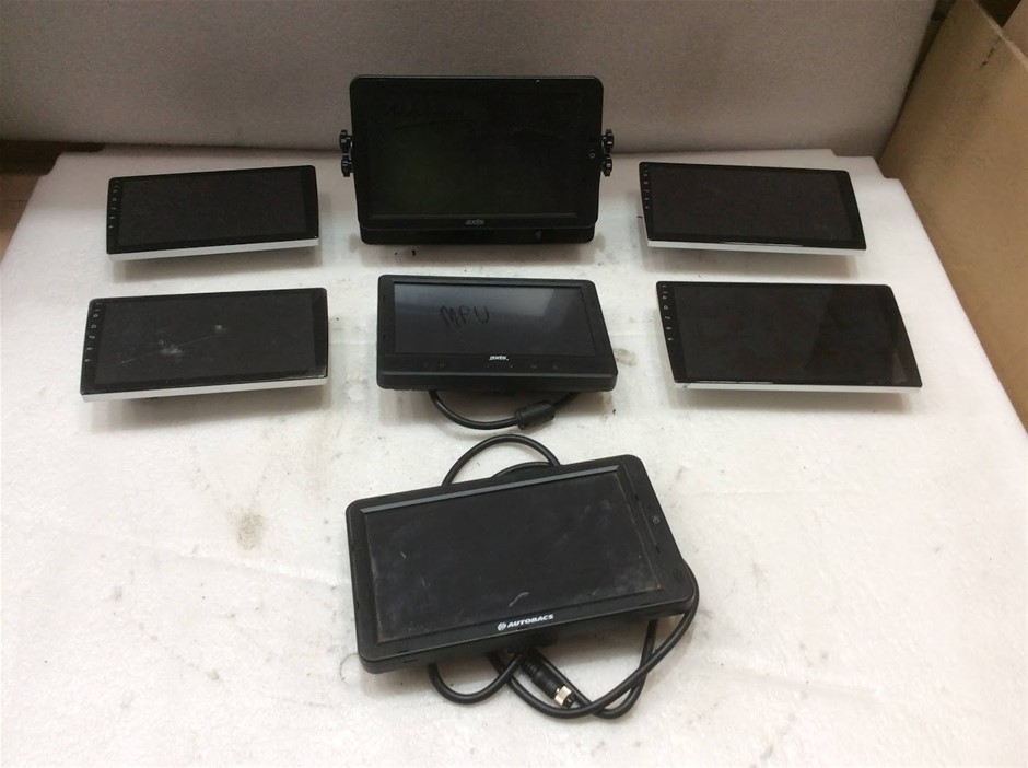 Axis & Autobacs Vehicle Display Monitors (Lot of 7)