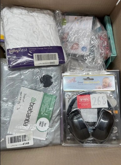 Assorted Box of Baby Items. NB: Items may not be in original packaging and