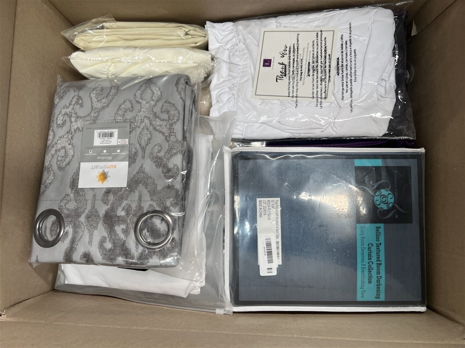 10 x Assorted Curtains. NB: Photo as is. Some Not in Original Packaging, So