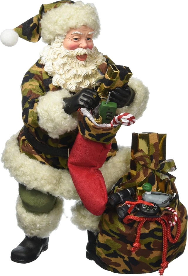 DEPARTMENT 56 Possible Dreams Santa Claus "Hunting for The Perfect Gift" Fi