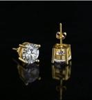 925 Sterling Silver 4.0ctw White Earrings Simulated Diamonds