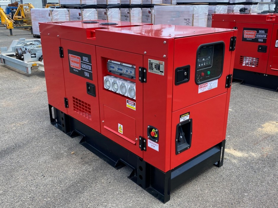 Silenced 15kVA Generator(Unused)