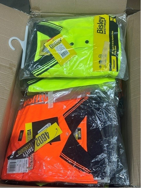 20 x Assorted Mens Hi-Vis Polo Shirts, Assorted Sizes, Assorted Colours. Br