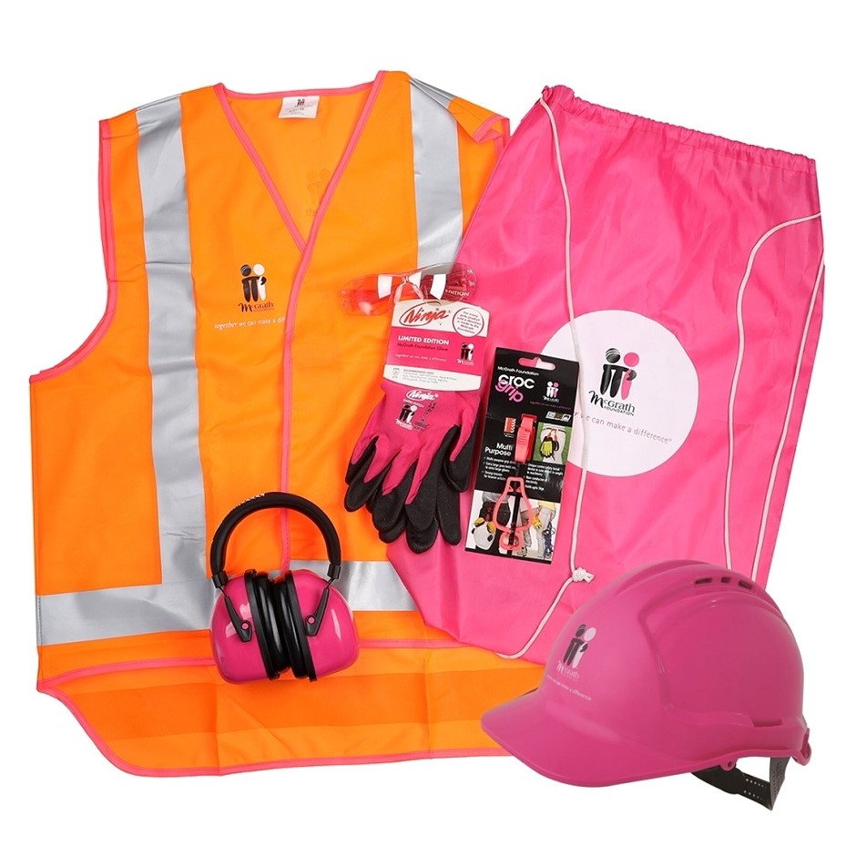 10 x MCGRATH PPE Kit Pack, Size Large, (C/W): 1 x MG500 Earmuffs, 1 Pair x