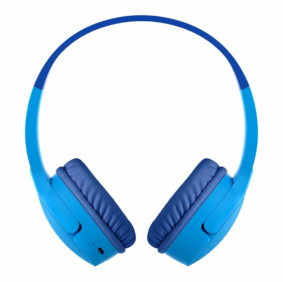 BELKIN SoundForm Mini Kids Wireless Headphones BU048-MC-CCPLT, Blue.