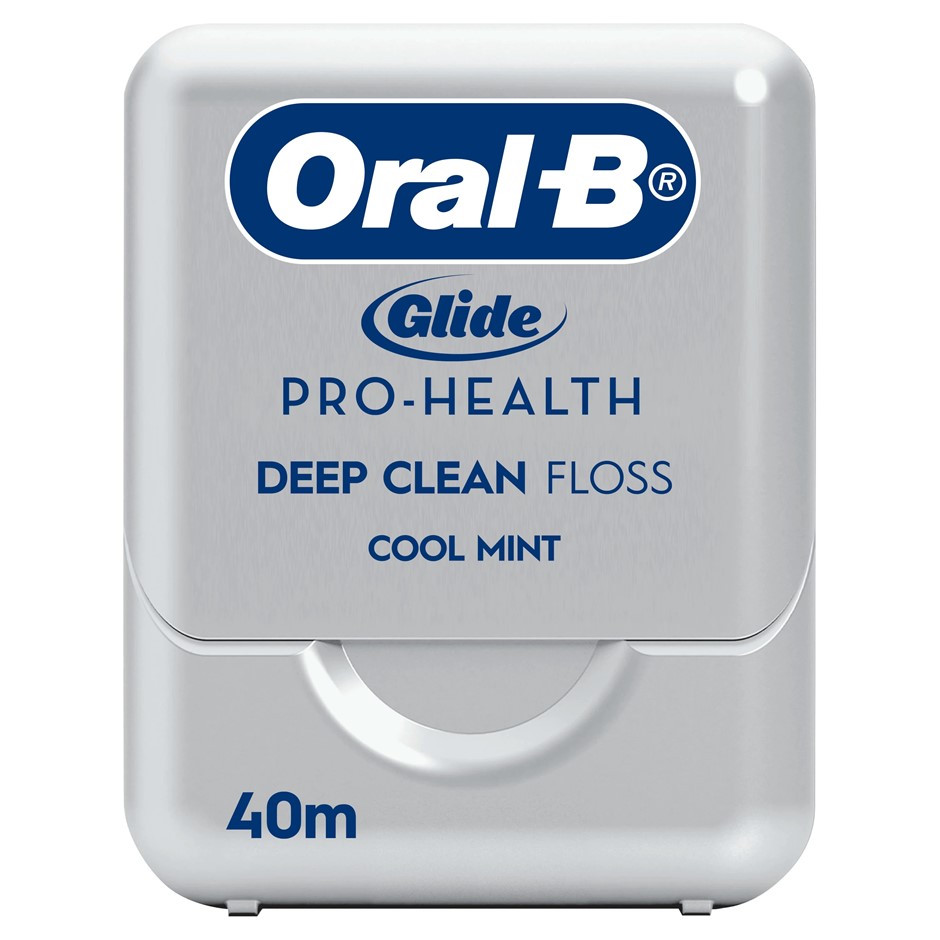 6 x ORAL-B Glide Pro-Health Deep Clean Floss, 40m, Cool Mint. N.B: 1 x flos