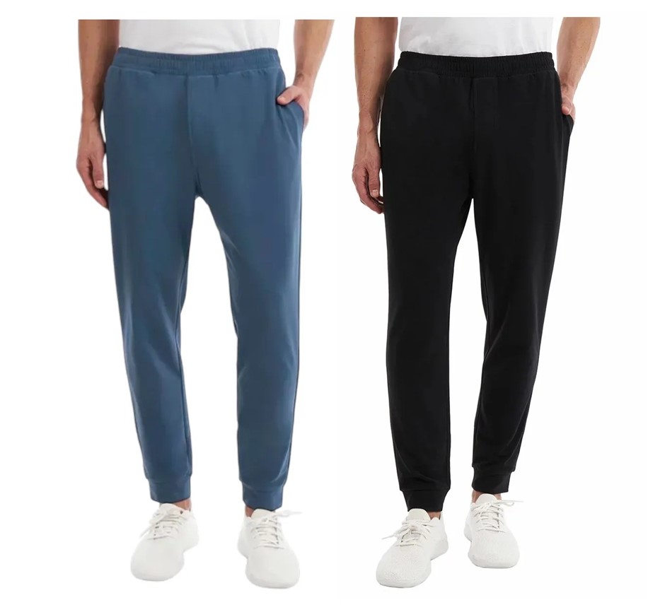 2 x KSIGNATURE Men's Jogger Pants, Size 2XL, Blue & Black, 7771559. Buyers