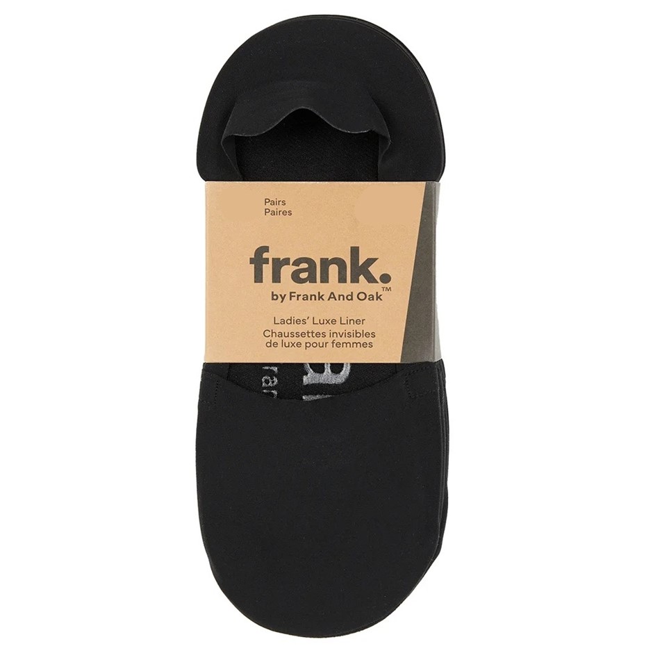 12 Pairs x FRANK&OAK Women's Luxe Liner Socks, One Size, Black. Buyers Not