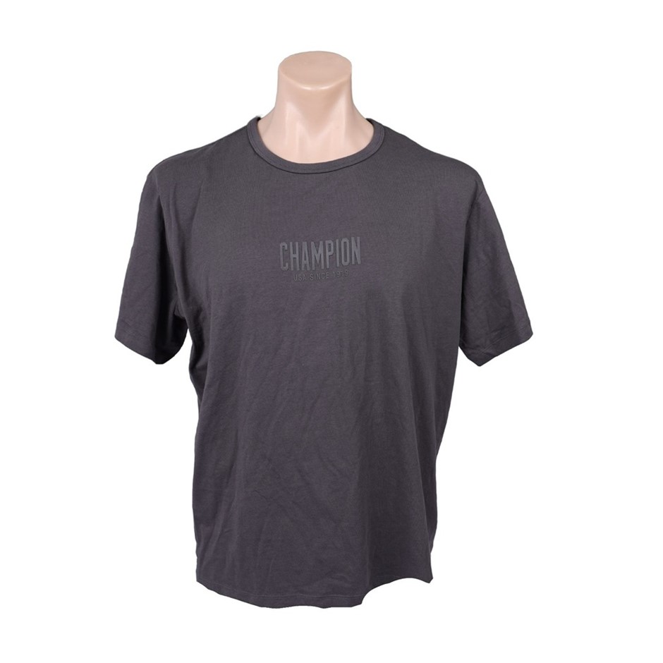 CHAMPION Women's Oversized Tee, Size L, Boxout/Grey. Buyers Note - Discoun