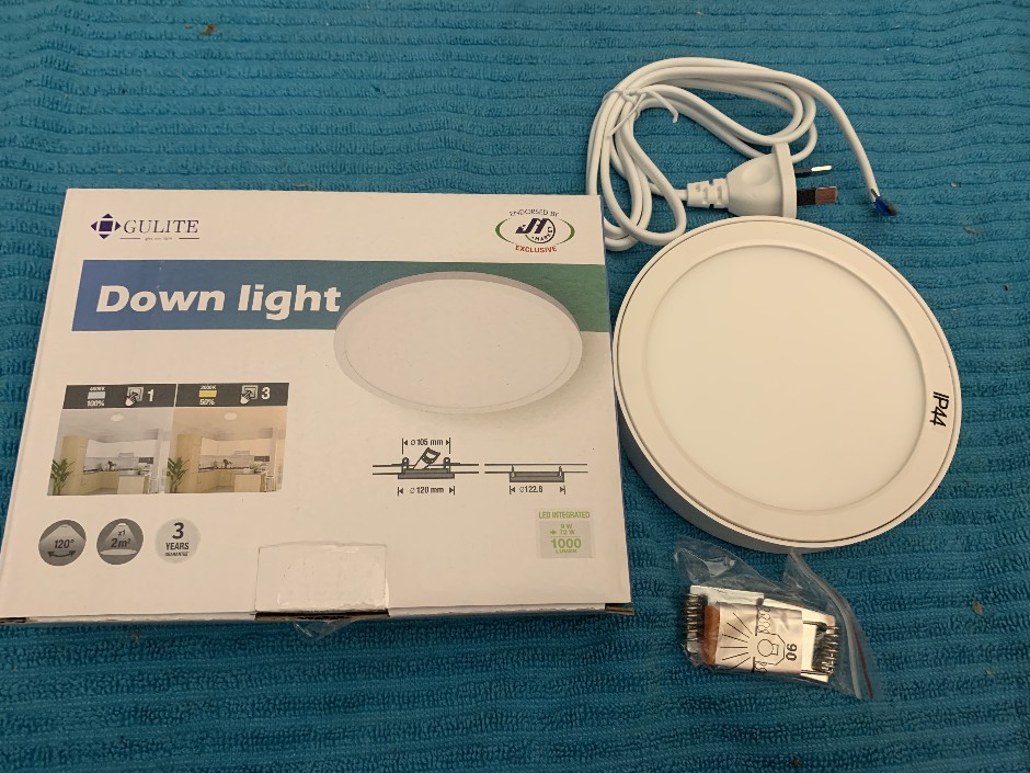6 x Gulite 9W LED Down Lights, 9W (Unused)