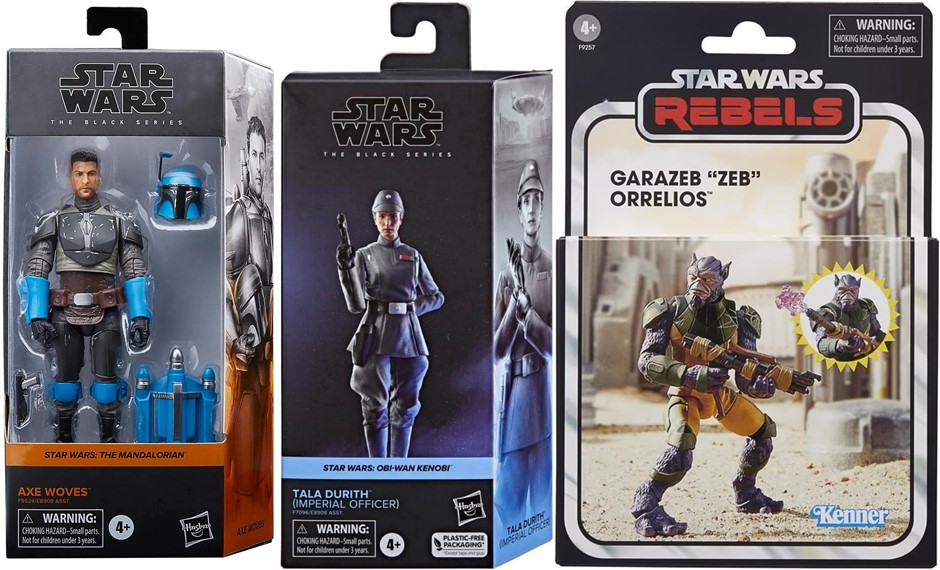 3 x STAR WARS: Vintage Collection Garazeb “Zeb” Orrelios 9.5 cm, Black Seri