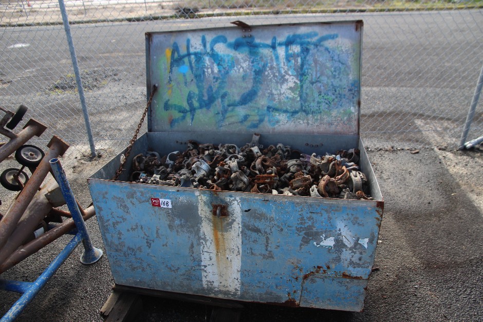 Site Tool Box with Scaffolding Couplers Clamps (Sticker 168)