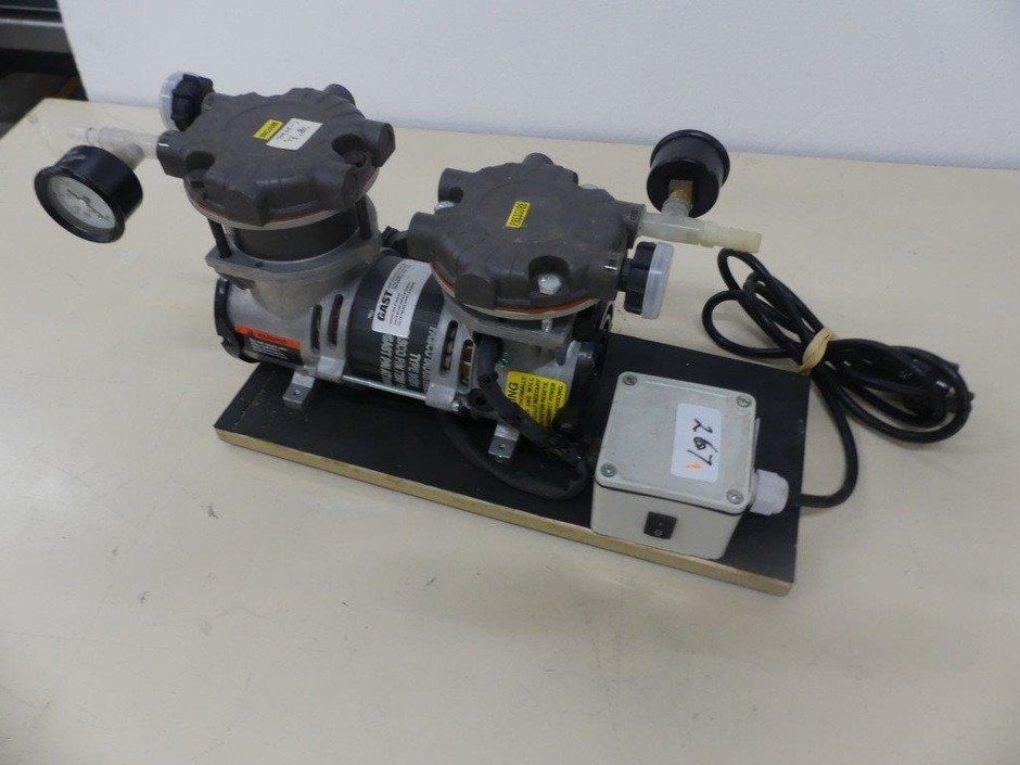 <p>Vacuum Pump Dual Stage Diaphragm (-27kPa) Medium Displacement</p>