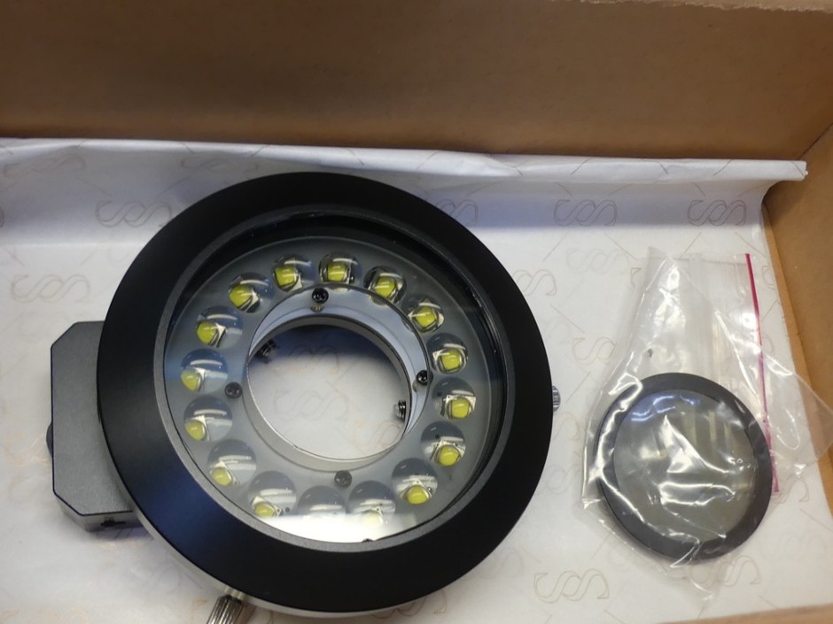 <p>Polarised Light LED Ring Light with Analyser & Polariser</p>