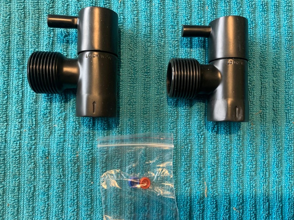 5 x Lever Ceramic Disc Pair Washing Machine Stops (Unused)