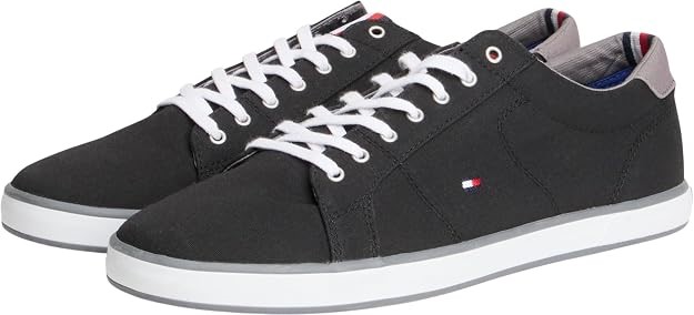 TOMMY HILFIGER Men's Harlow Sneakers, US8/EU41, Black, H2285ARLOW.