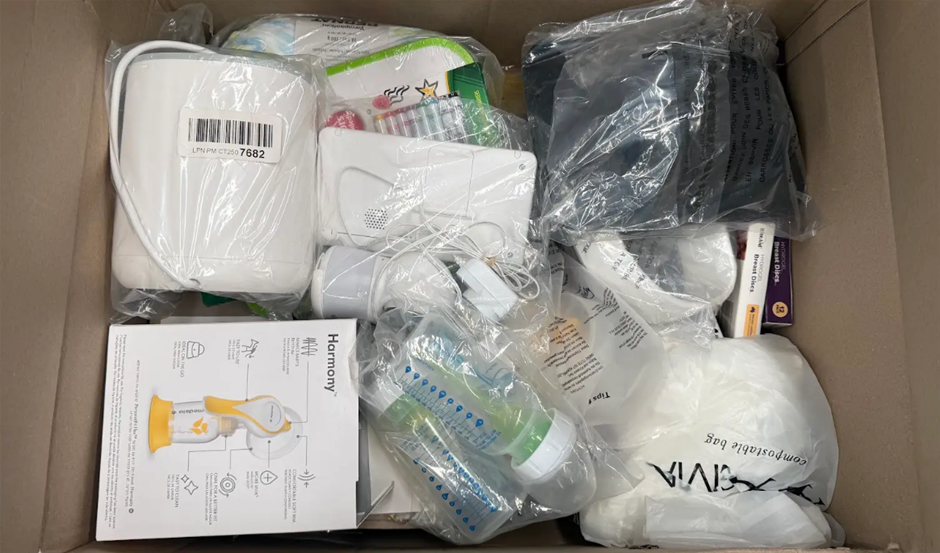 Assorted Box of Baby Items. NB: Items may not be in original packaging and