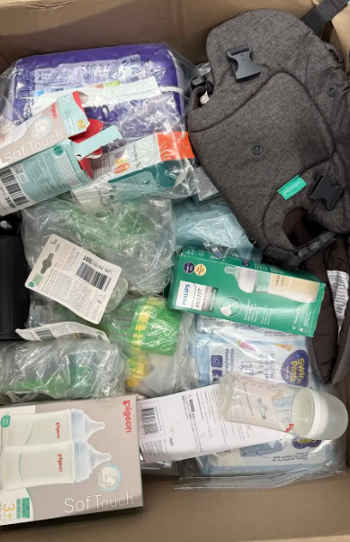 Assorted Box of Baby Items. NB: Items may not be in original packaging and