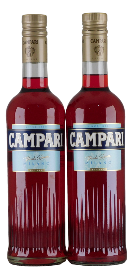 Campari Bitter Aperitif (2x 700mL), Italy.