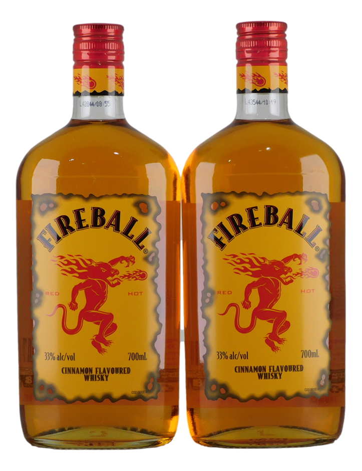 Fireball Cinnamon Flavoured Whisky (2x 700mL), USA