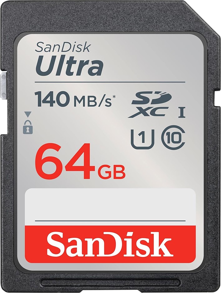 SanDisk Ultra 64GB SDHC SDXC UHS-I Memory Card, Black.  Buyers Note - Disco