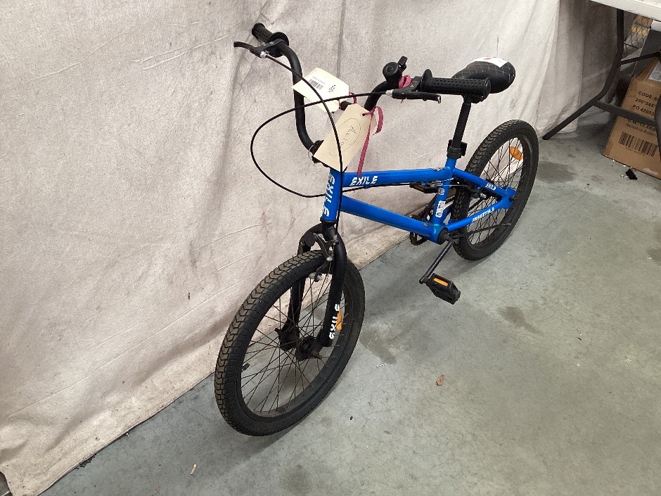 Blue exile BMX bike
