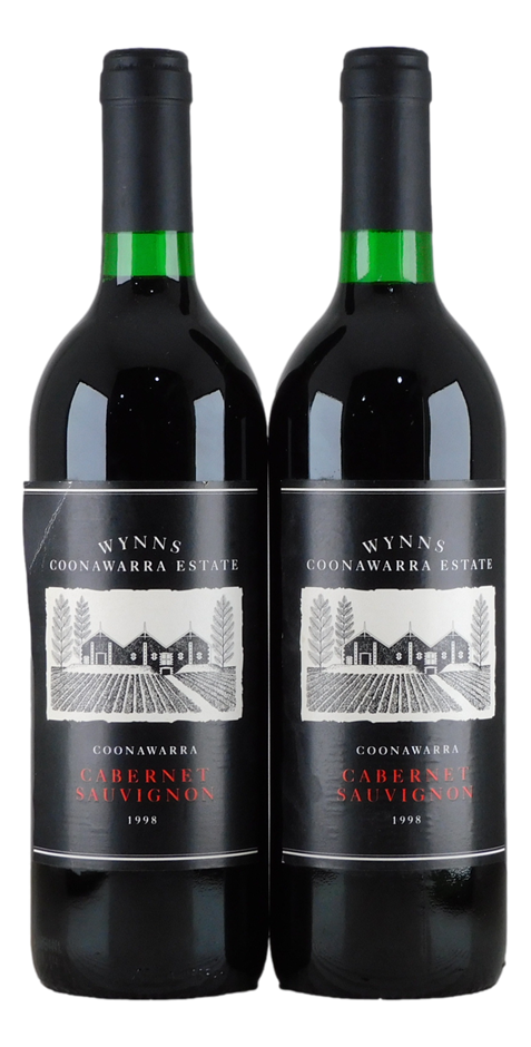 Wynns Coonawarra Estate Cabernet Sauvignon 1998 (2x 750mL), SA.