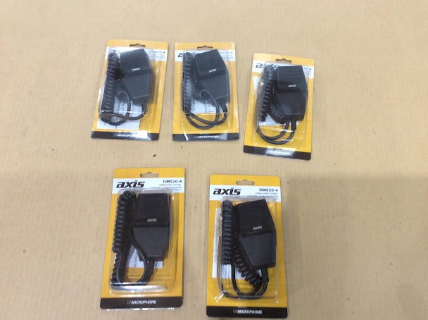 Axis DM520-4 Omni-Directional Dynamic CB Microphone - New (Lot of 5)
