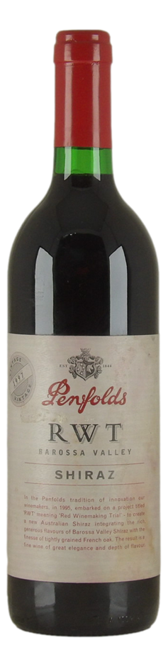 Penfolds `RWT` Shiraz 1997 (1x 750mL), Barossa, SA.