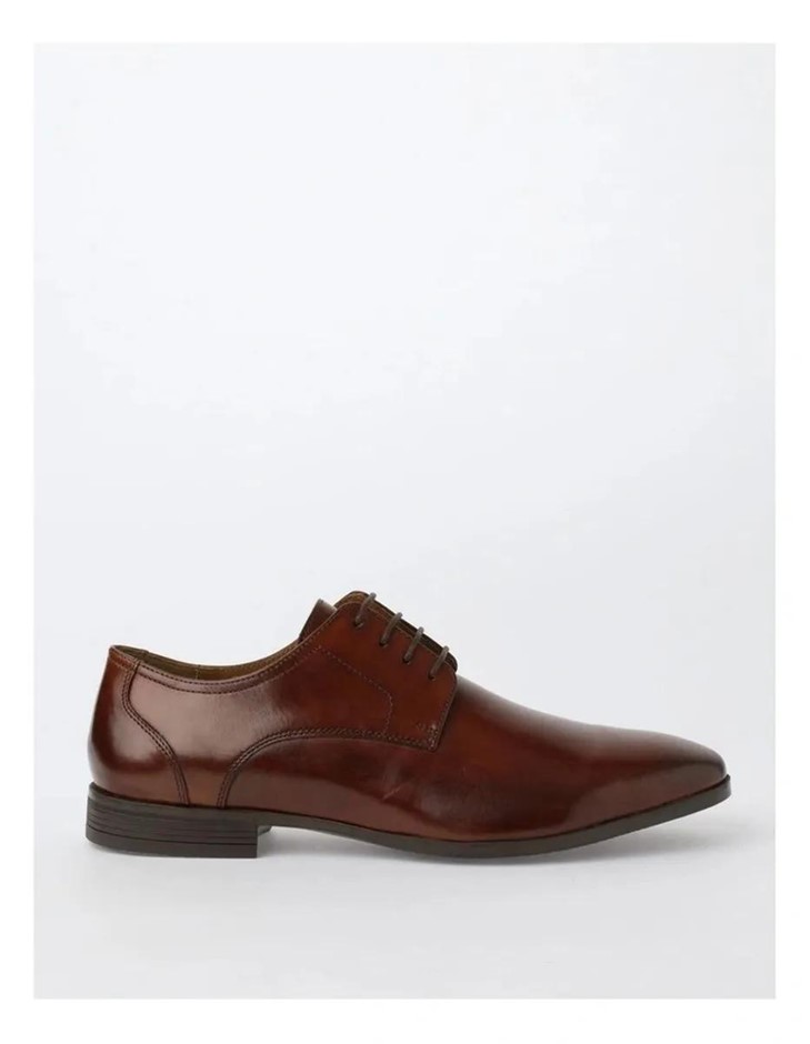 BLAQ Steel Lace Up Shoes, AU11 / US12 / EU46, Light Brown. NB: major scuffs