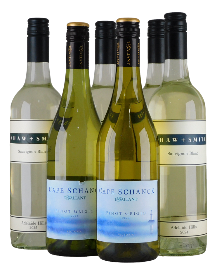 Mixed White Pack (6x 750mL). Multi Region.