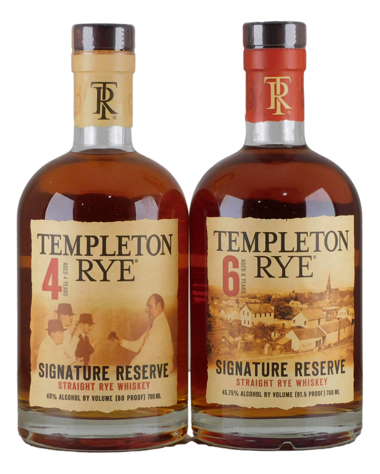 Templeton Rye Whiskey Pack (2x 700mL), USA