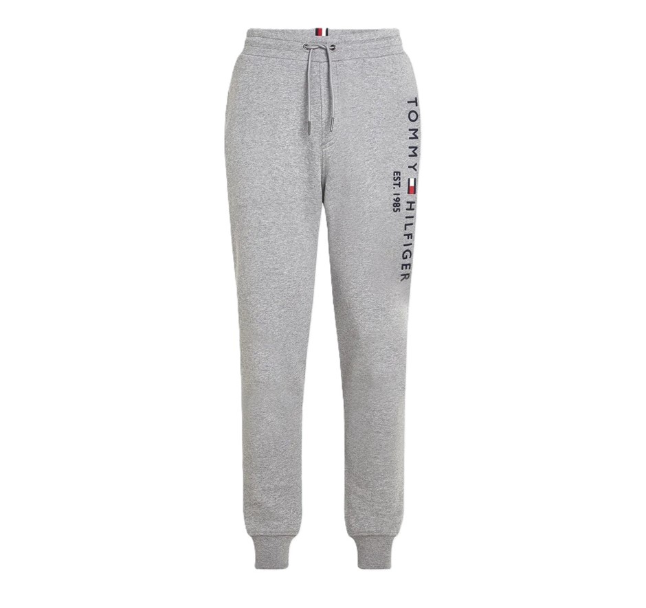 TOMMY HILFIGER Fleece Logo Track Pant, Size XL, Cotton, Grey (P61), XM0XM08